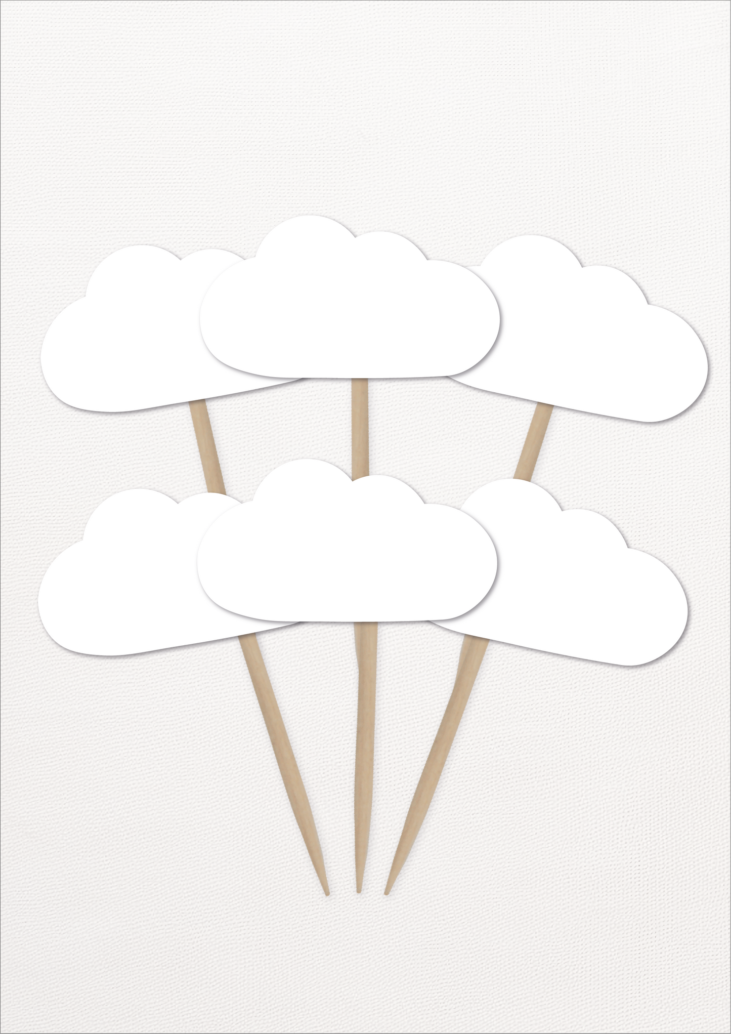 Cupcake Topper - Wolkjes