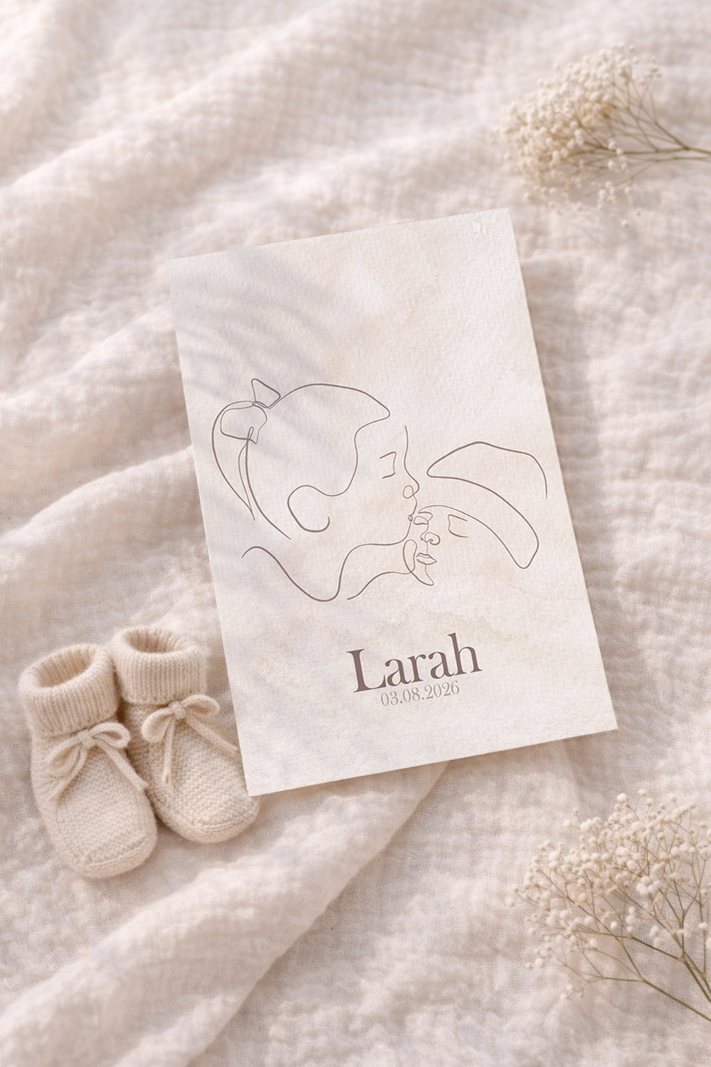 Kusje Zusje - Geboortekaartje