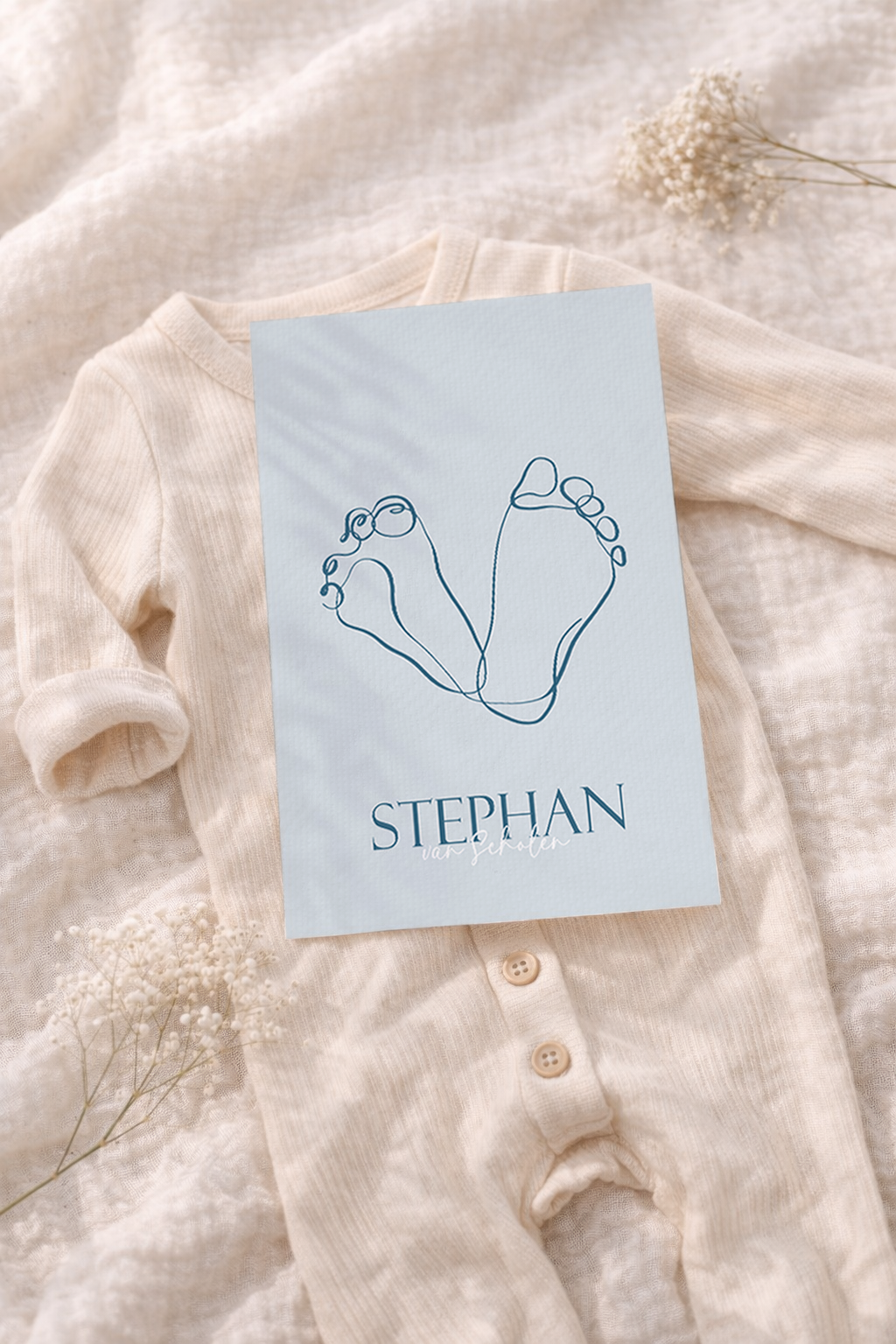 Baby Voetjes - Geboortekaartje