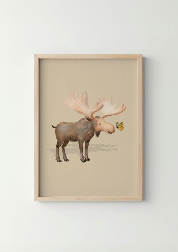 Droom Eland - Woodland Poster - Personaliseerbaar