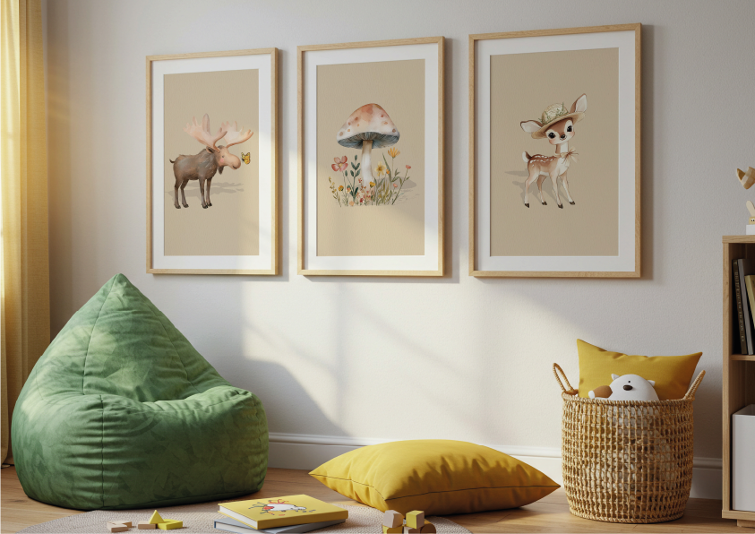 Droom Eland - Woodland Poster - Personaliseerbaar