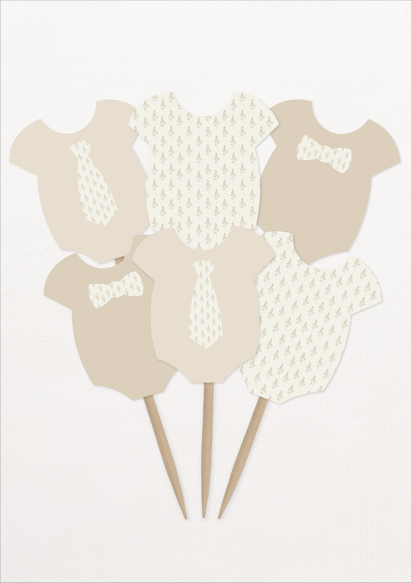 Cupcake Topper - blauw / groen