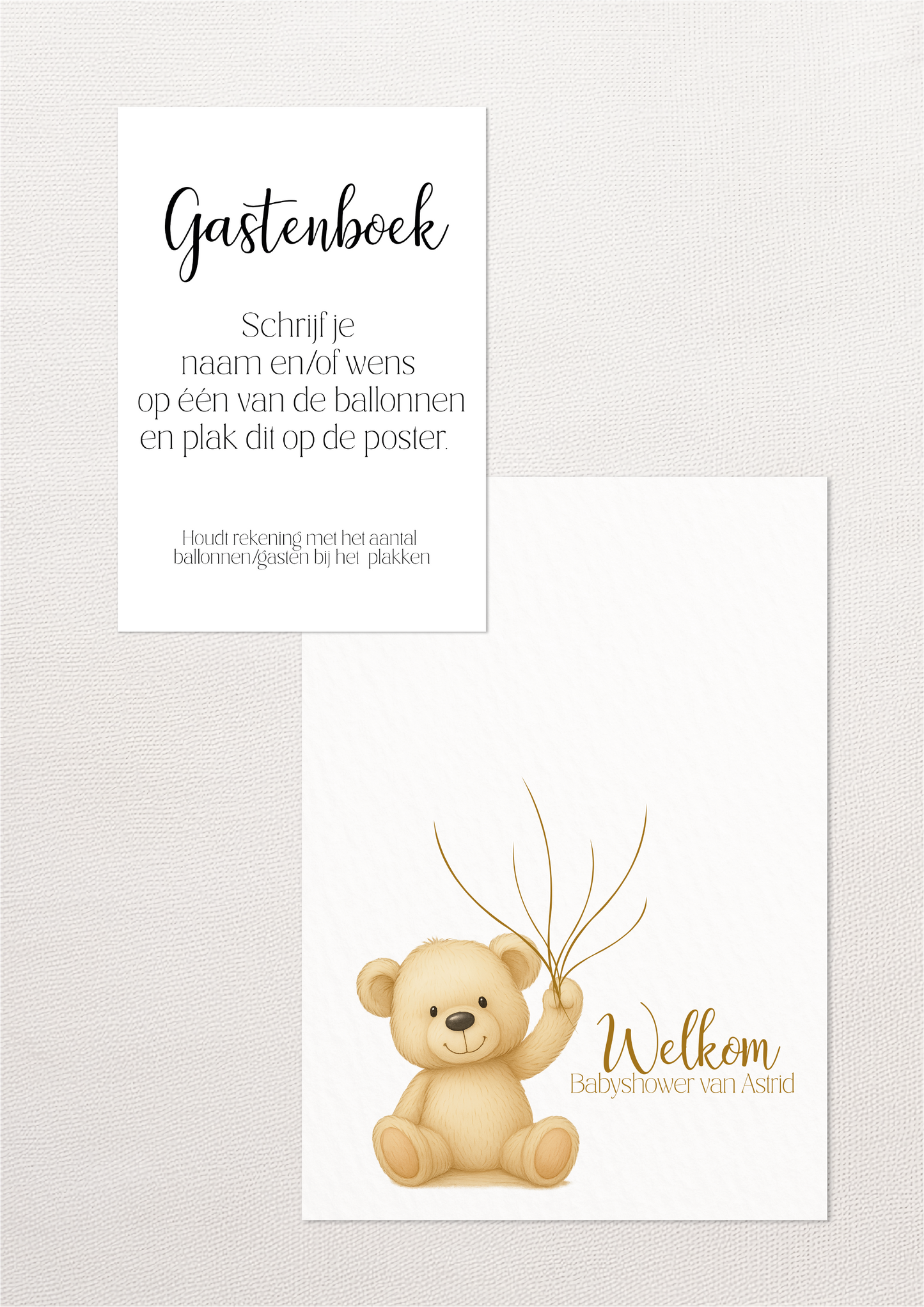 Gastenboek Beertje - Babyshower