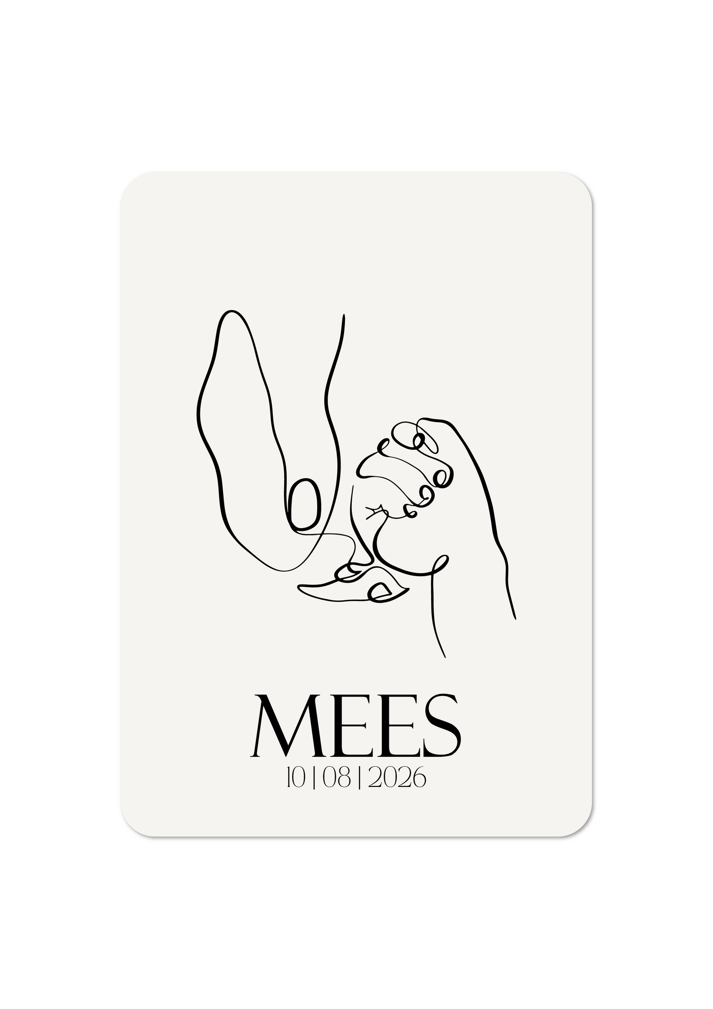 Baby Handje - Geboortekaartje