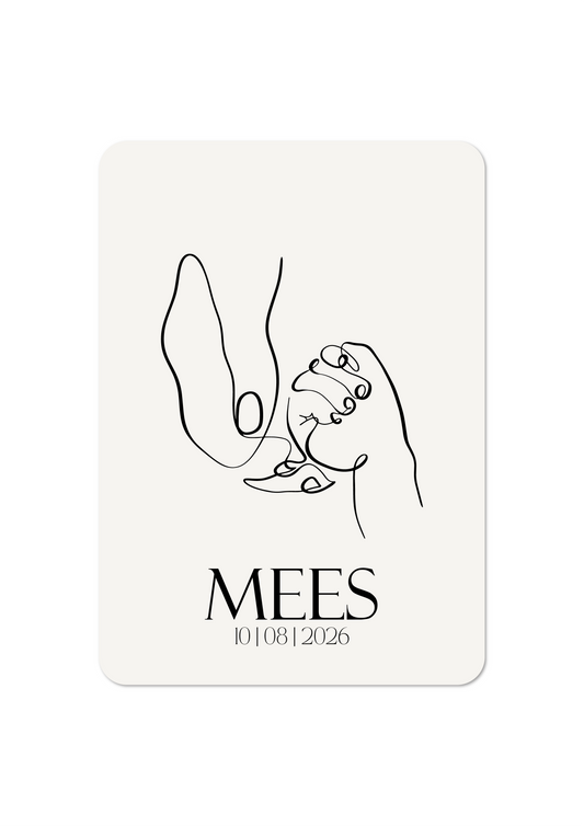 Baby Handje - Geboortekaartje