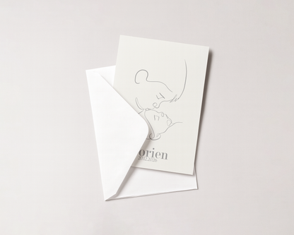 Broertje kusje - Geboortekaartje