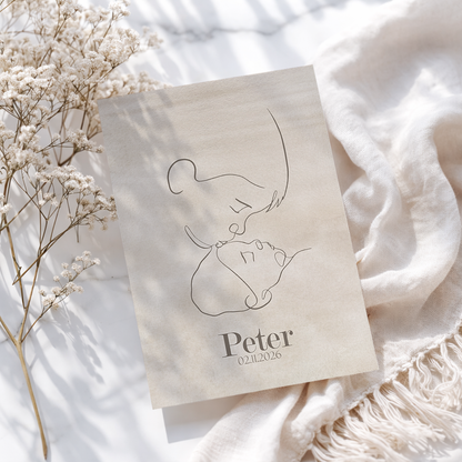 Broertje kusje - Geboortekaartje