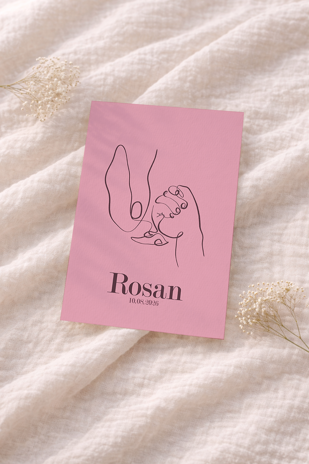 Baby Handje - Geboortekaartje