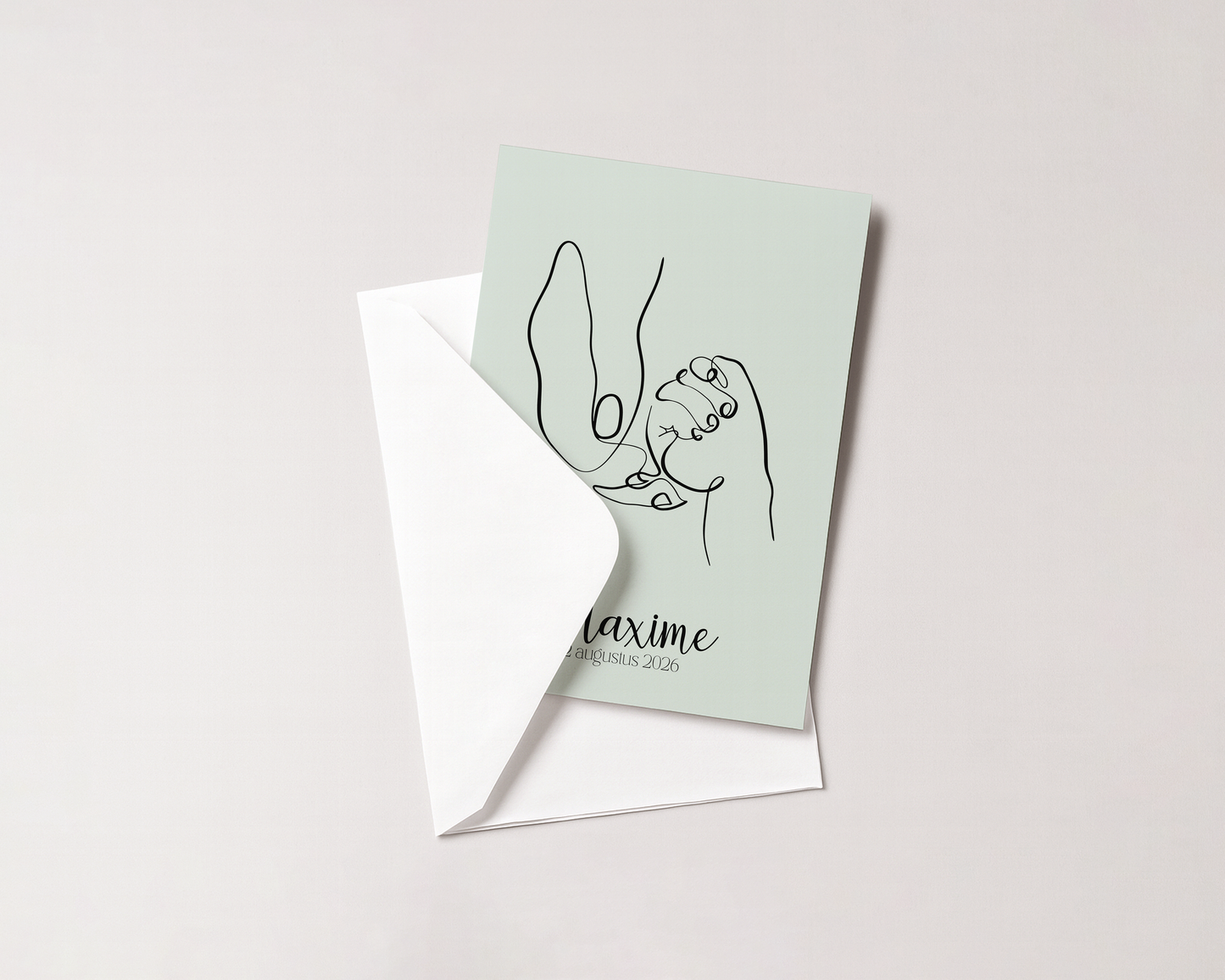 Baby Handje - Geboortekaartje