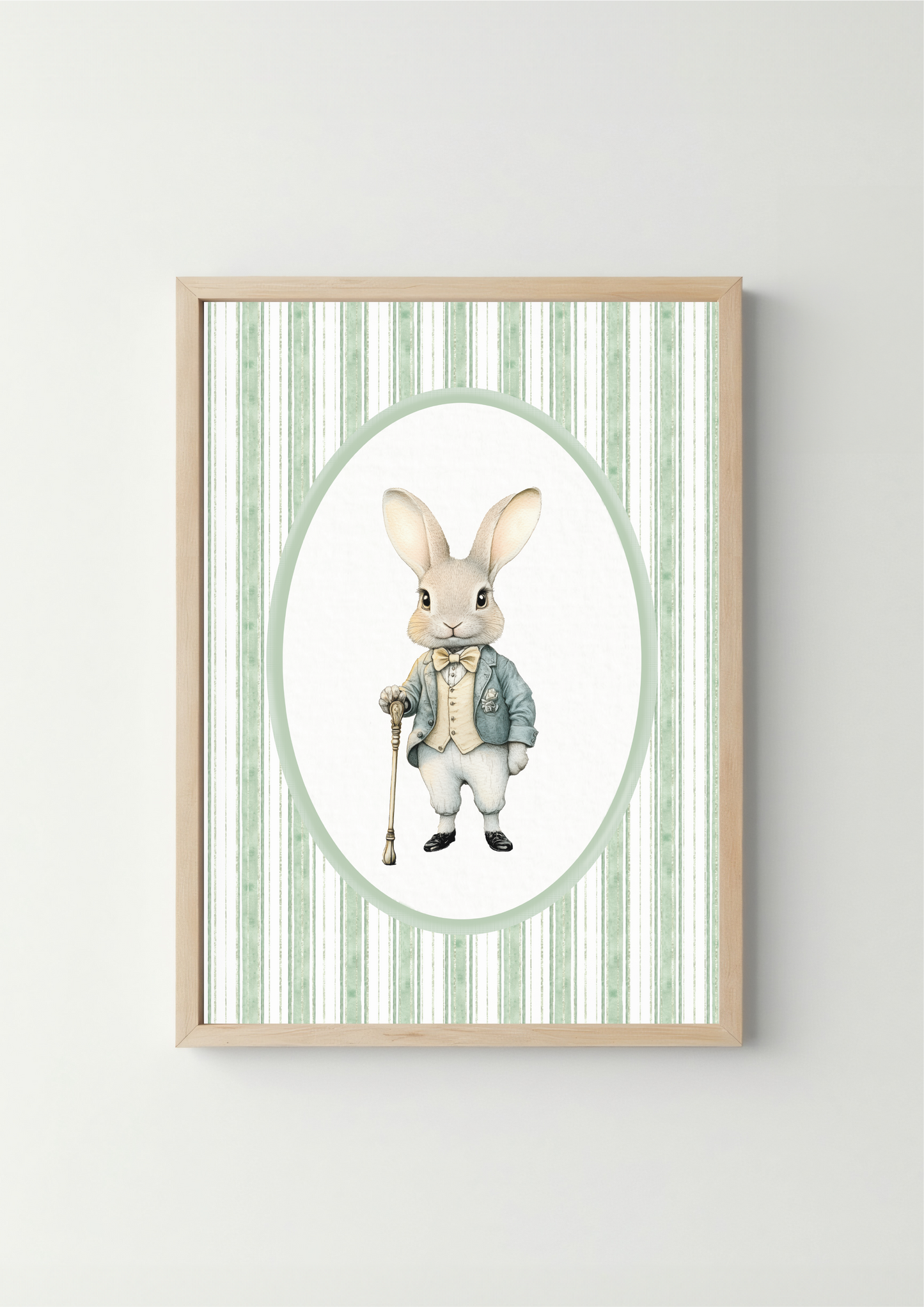 Konijn - Vintage Saliegroen