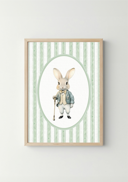 Konijn - Vintage Saliegroen