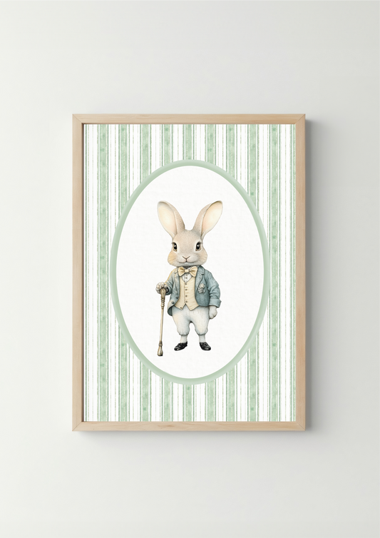 Konijn - Vintage Saliegroen