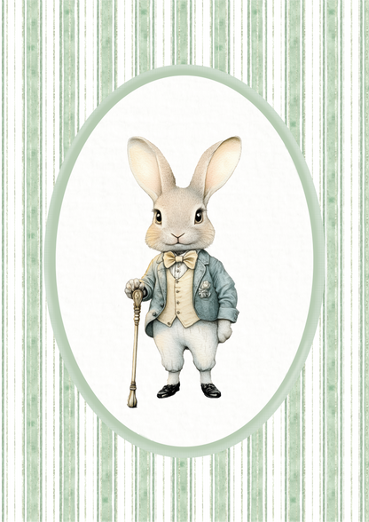 Konijn - Vintage Saliegroen