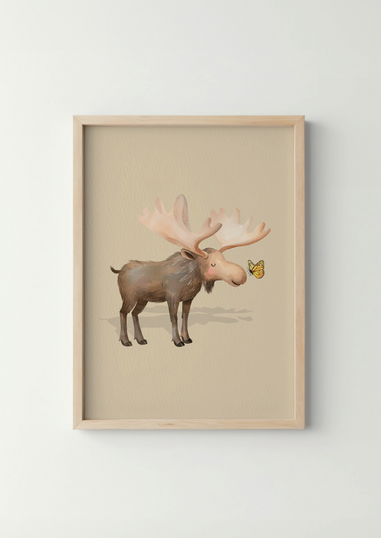 Droom Eland - Woodland Poster - Personaliseerbaar