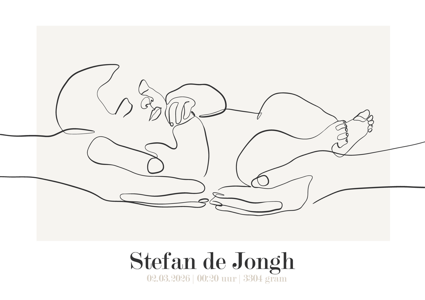 Slapende baby - Poster