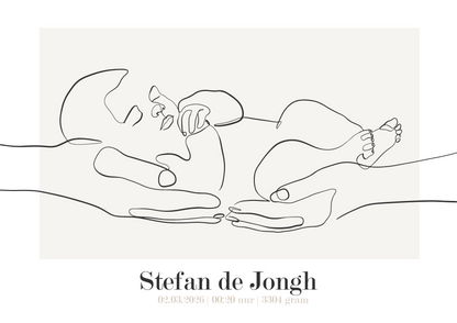 Slapende baby - Poster