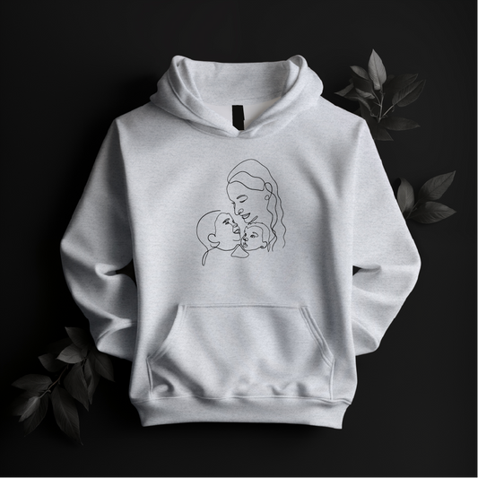 Gepersonaliseerde lijntekening - Hoodie