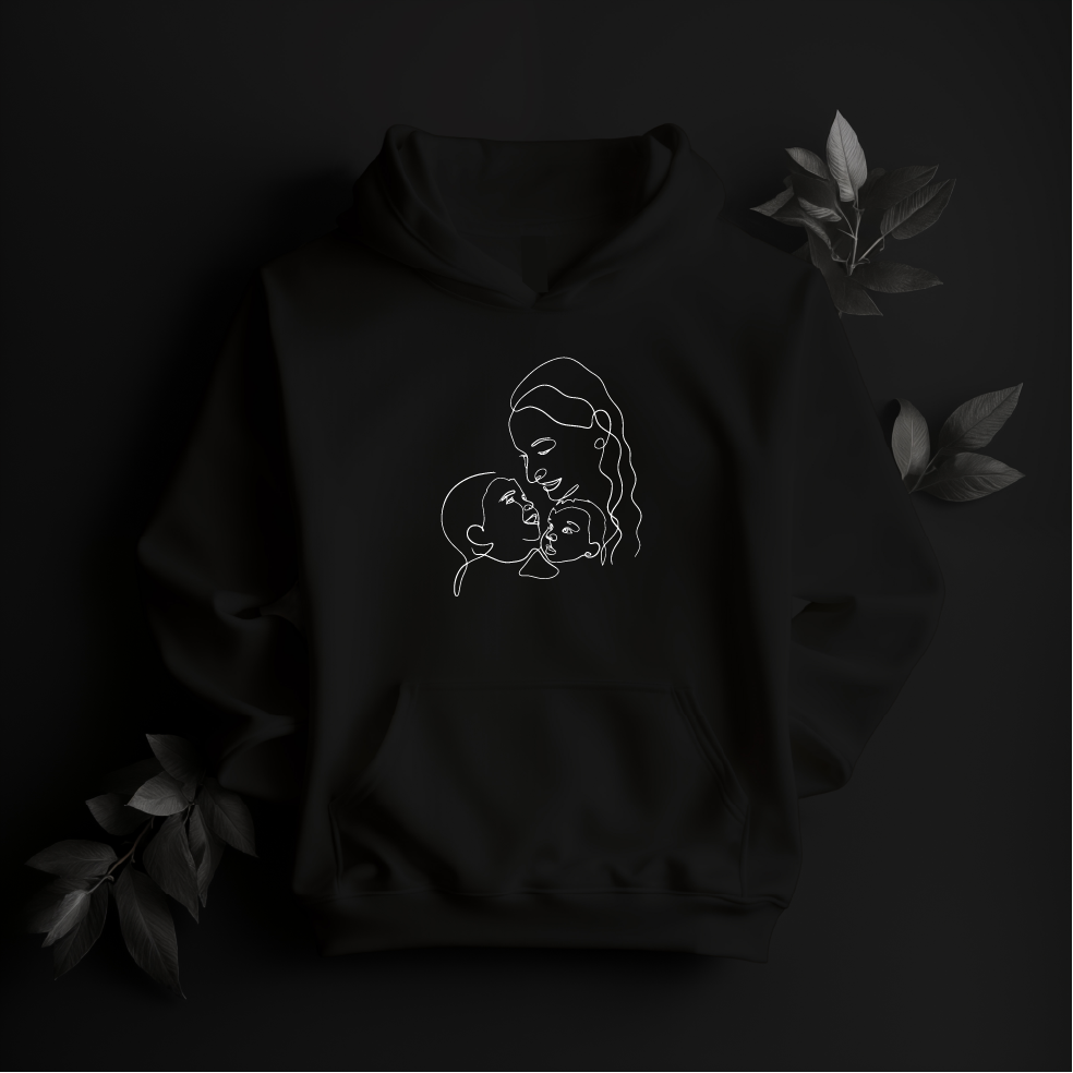 Gepersonaliseerde lijntekening - Hoodie