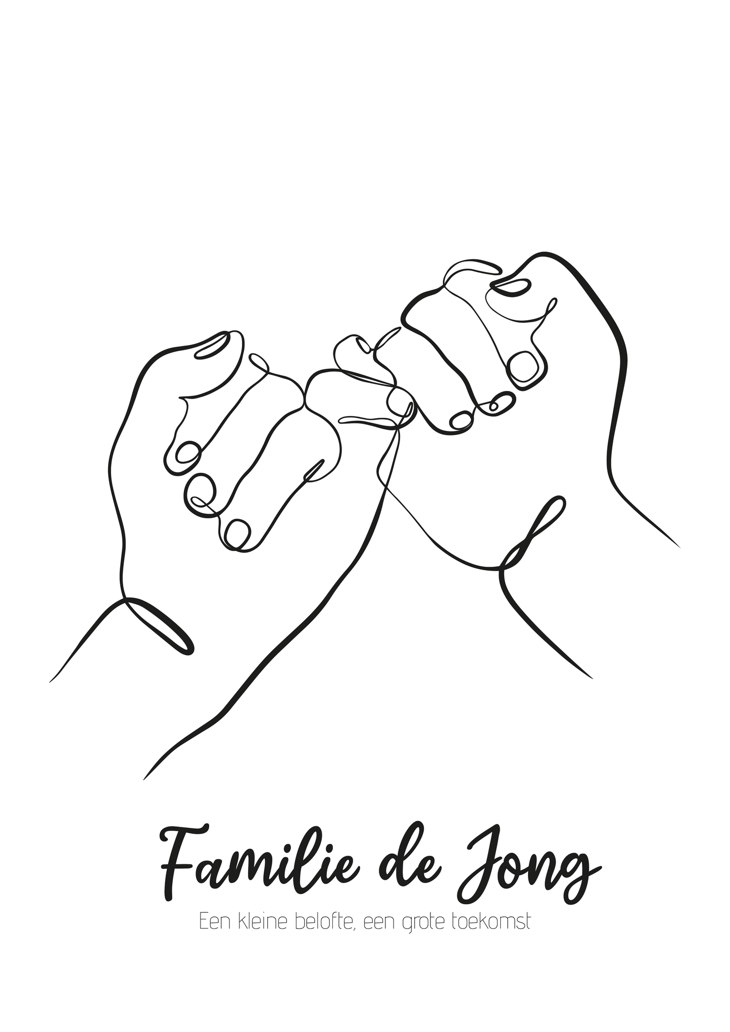 Pinky Promise Huwelijk Poster