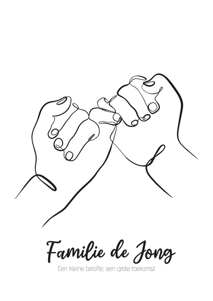 Pinky Promise Huwelijk Poster