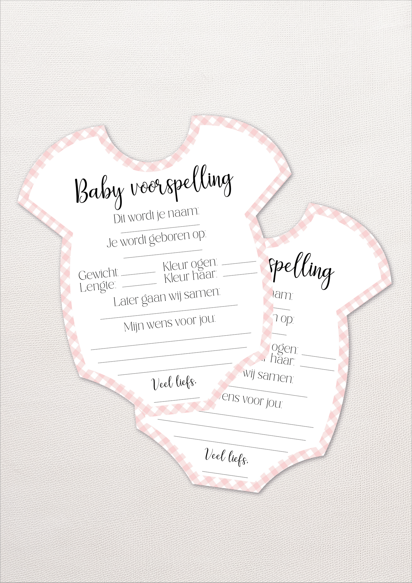 Baby Voorspel Kaart - Babyshower