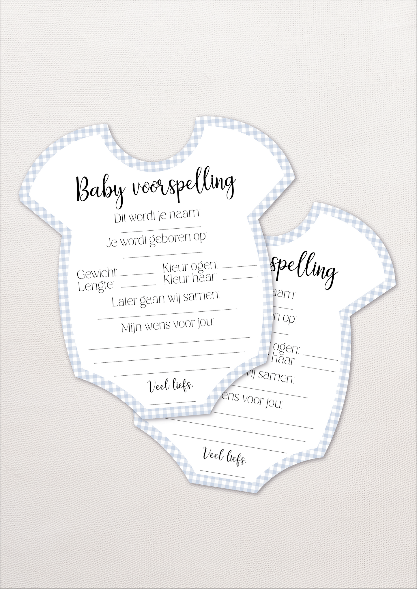 Baby Voorspel Kaart - Babyshower