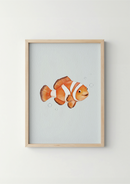 Annemoonvis - Zeedieren Poster