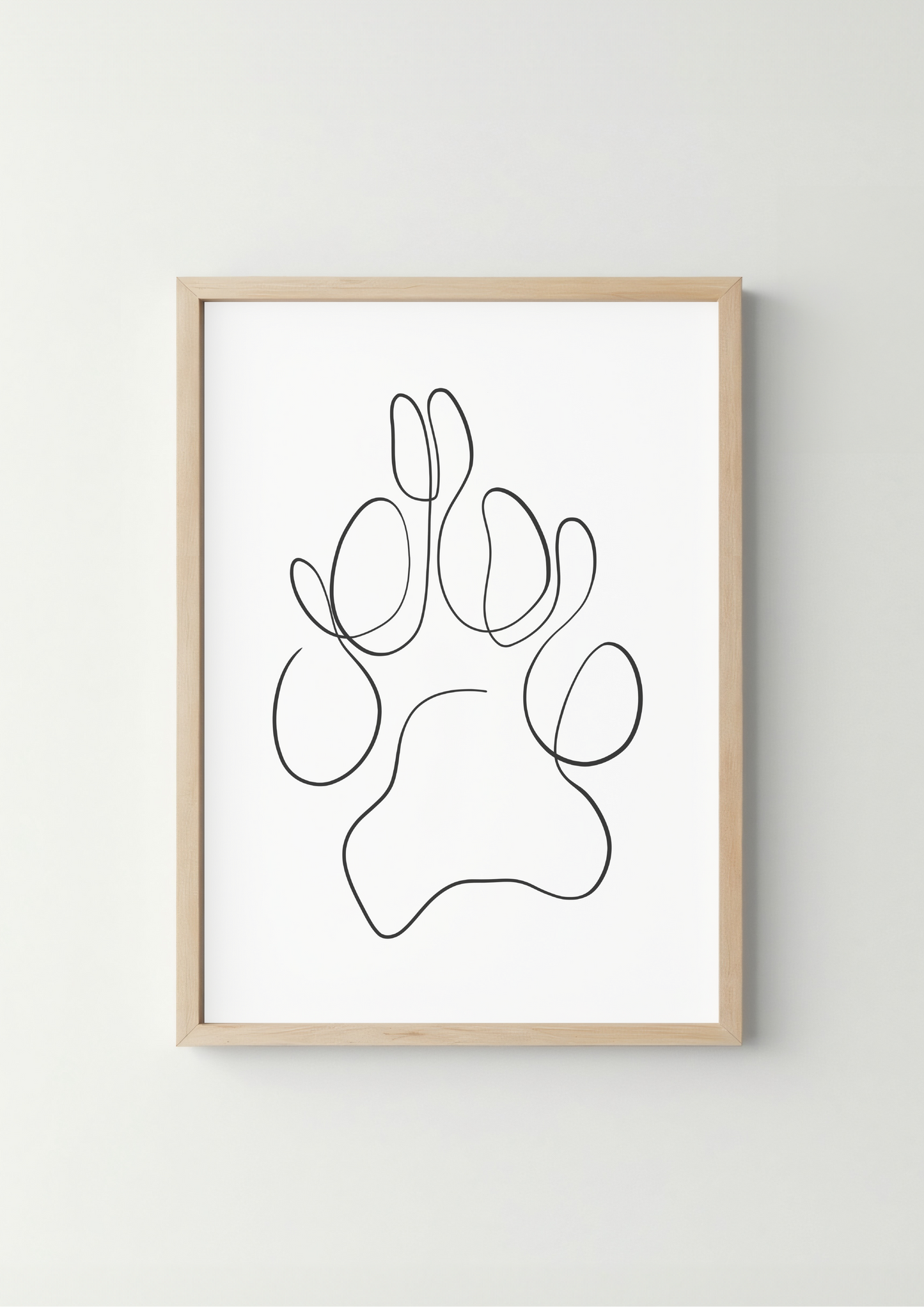 Dierenpoot Lijntekening