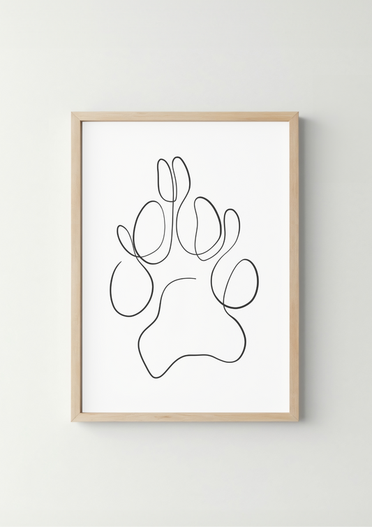 Dierenpoot Lijntekening