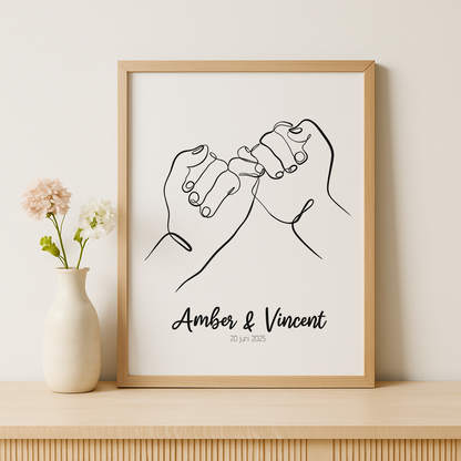 Pinky Promise Huwelijk Poster