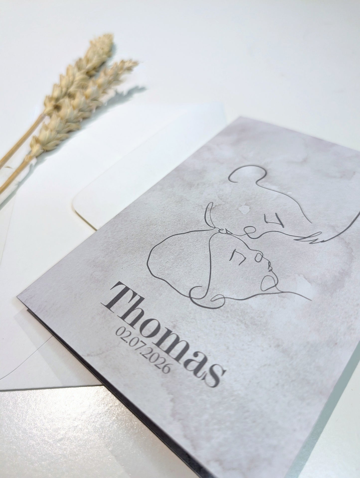 Broertje kusje - Geboortekaartje