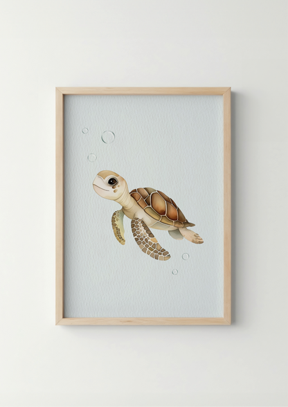 Schildpad - Zeedieren Poster