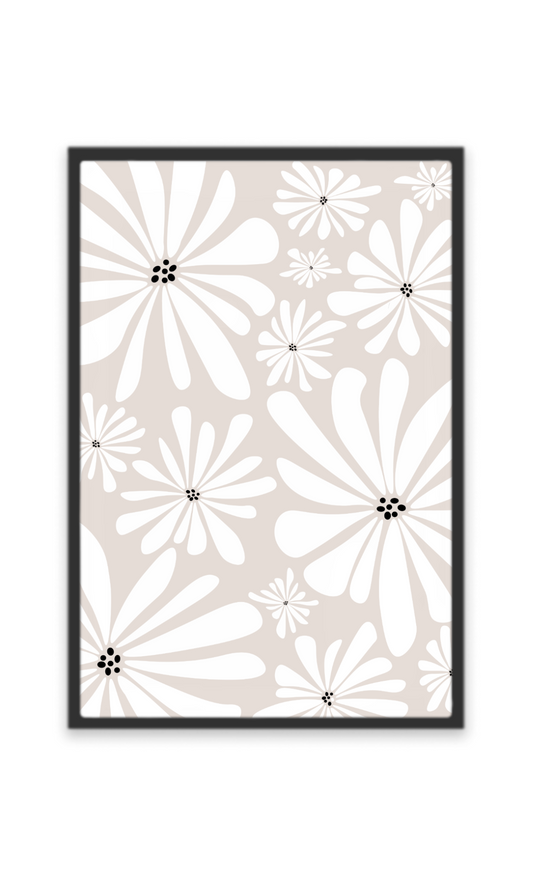 White Flowers Poster