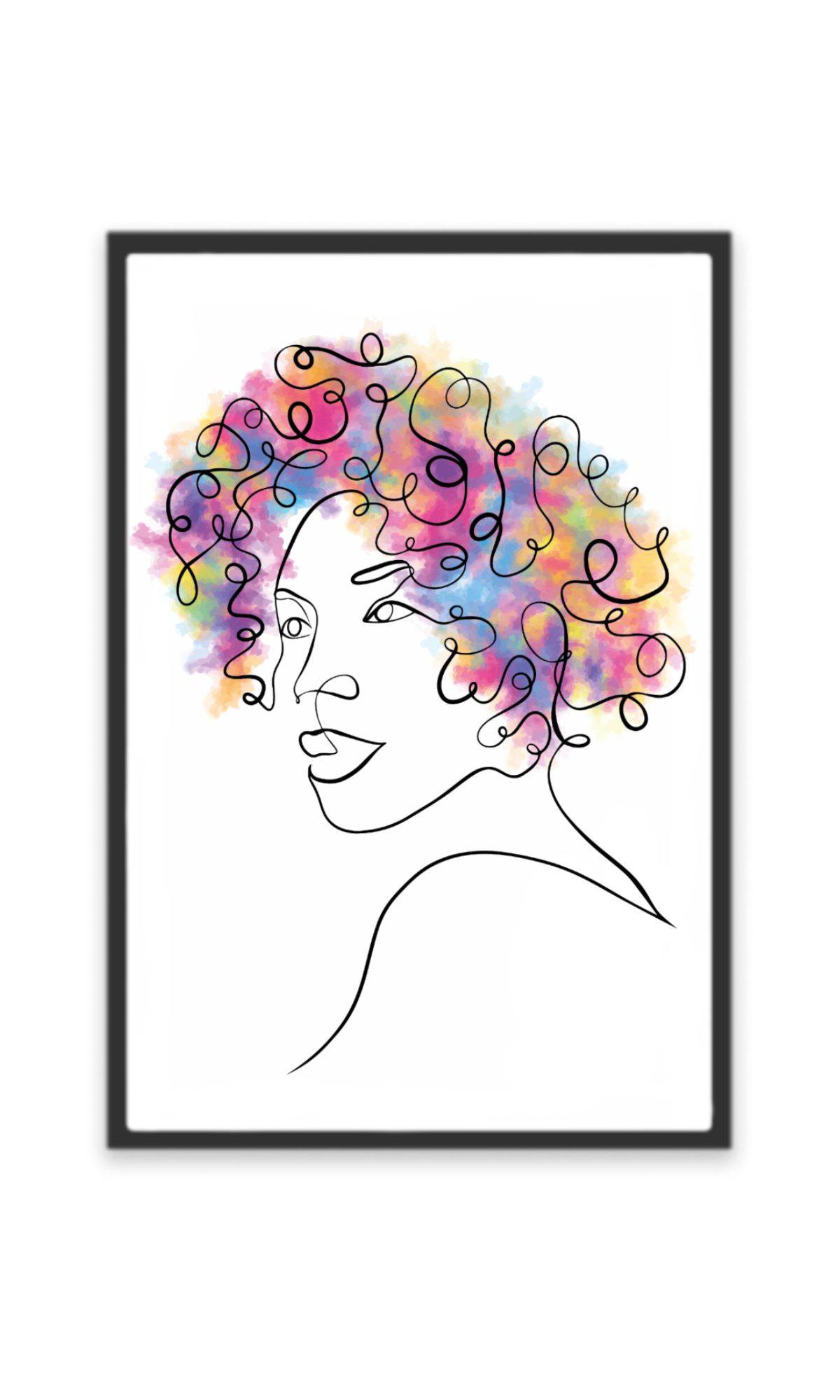 Artful Curls Poster