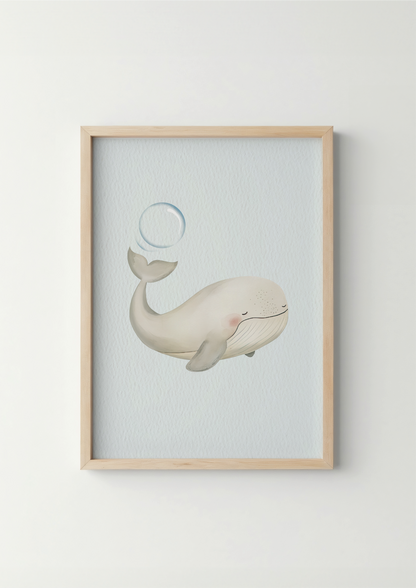 Witte walvis - Zeedieren Poster