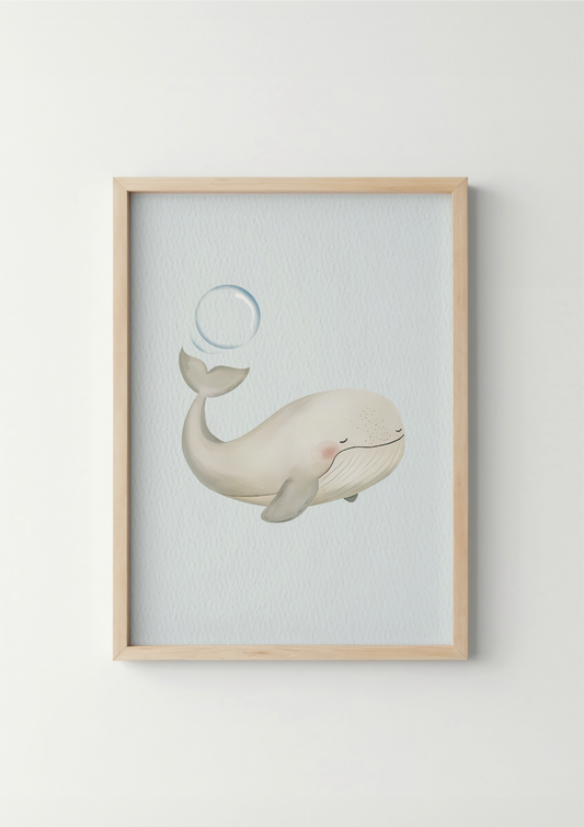Witte walvis - Zeedieren Poster