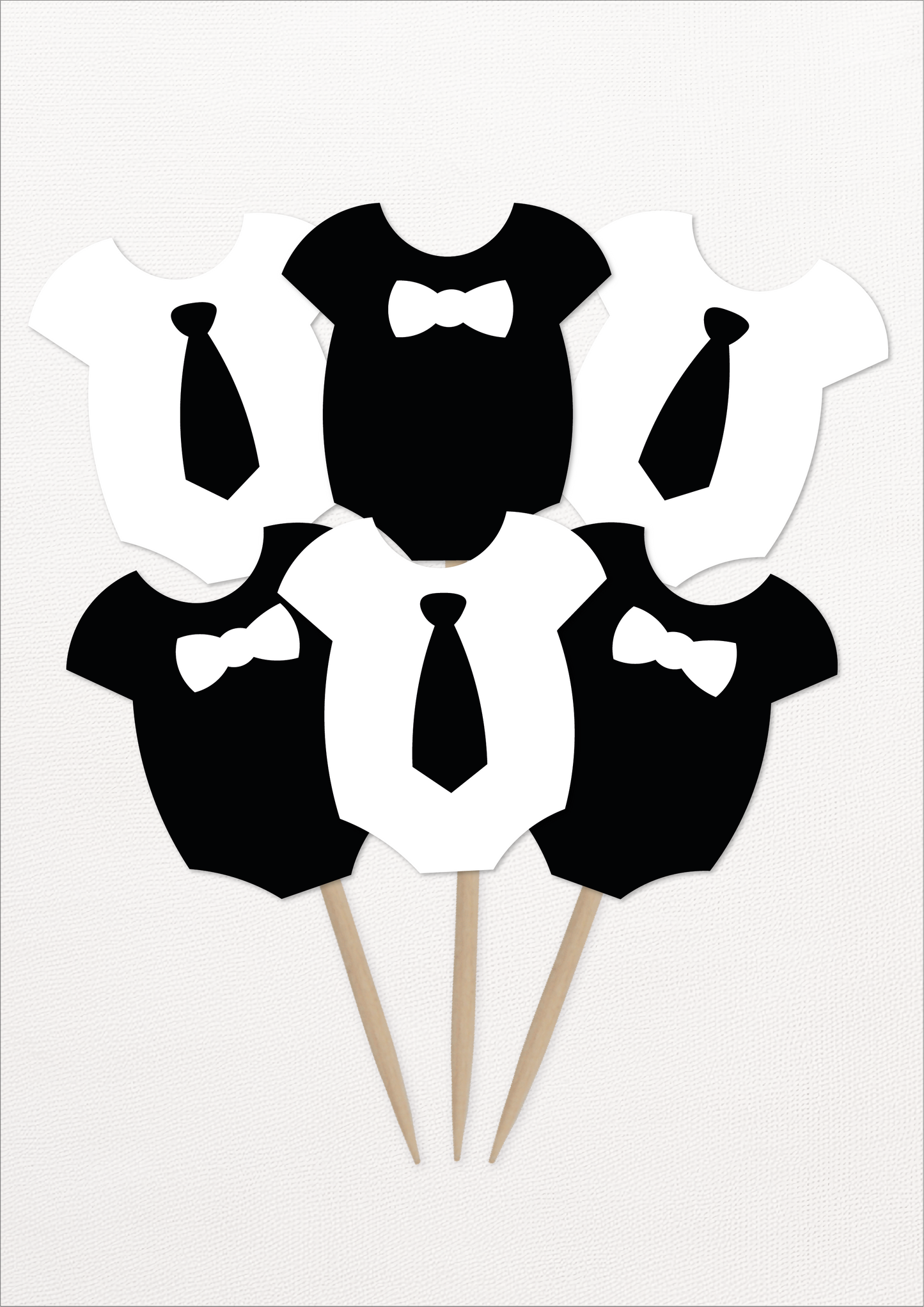 Cupcake Topper Jongen Blauw/Zwart