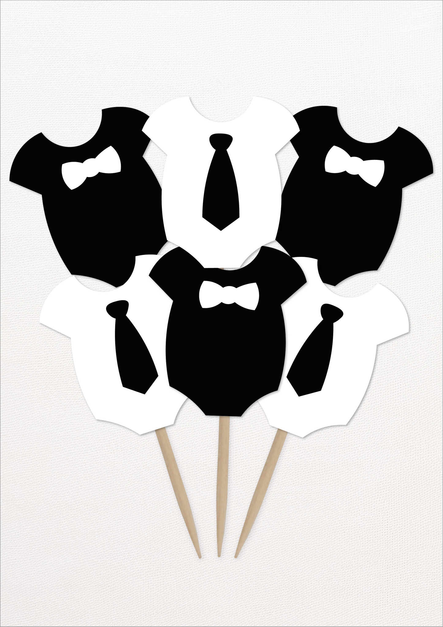 Cupcake Topper Jongen Blauw/Zwart